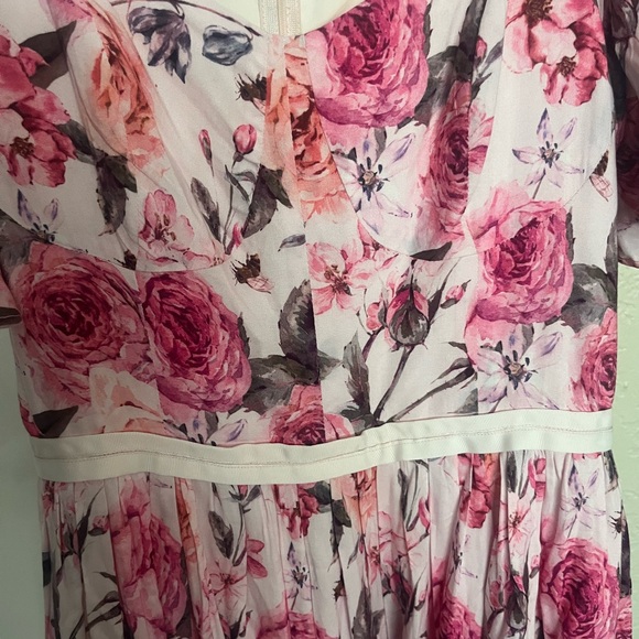 Ivy City Co Pink Floral Midi Dress - Picture 5 of 5